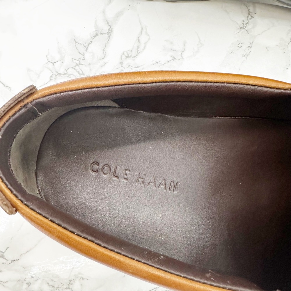 Cole Haan Tucker Venetian Loafers Mens 11 Brown Leather Slip On C03559 Moc Toe - Picture 5 of 7